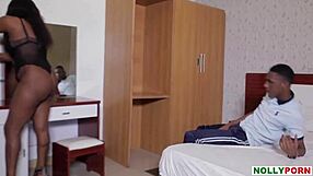 african ebony babe seduces with hardcore pussy fucking!