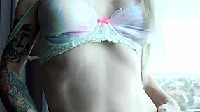 Sexy Tranny Teases with Butthole Play