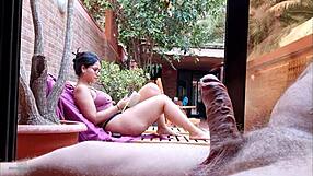 Stepson Takes Out Big Cock On Terrace, Excited By Me, Shows Erection To Neighbors, My Nipples Hard Without Bra