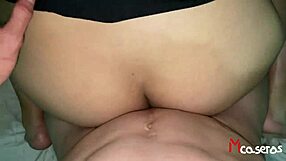 young mexican girl gets double penetrated by two friends in homemade trio