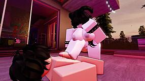 Curvă micuță m-a implorat să o fut nemilos pe Roblox