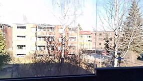 homo kotilainen takes big black dildo in horny ass