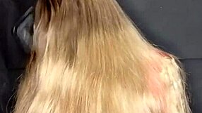 I came on my stepmom's long hair, and she didn't mind.