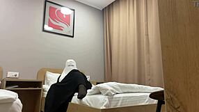 Turkish Stepmom Teases Stepson By Masturbating In Pantyhose While He Watches