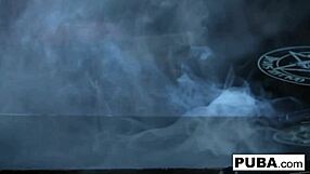 Hot Gothic Vampire Dani Masturbating Her Pussy