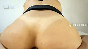 I Cum on Her Round Ass After Lynn Screams and Lets Me Fuck Her