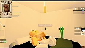 fucking this young blonde slut in the yacht room, roblox rp collab with catalina2991 😈