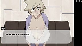 Big tits handjob ending with cum