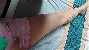 i seduce my stepdaughter in her pajamas, ending up groping her all over.