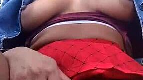 look at this hairy girl flashing in the park