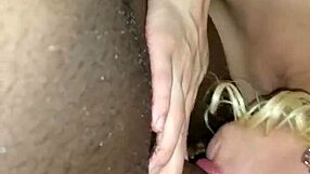 Mature Amateur Delivers Intense Sloppy Blowjob To Huge Cock