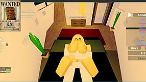 fucking this young blonde slut in the yacht room, roblox rp collab with catalina2991 😈