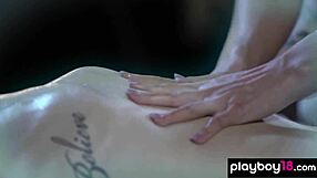 jessica rex massaging her passionate girlfriend jennifer jacobs