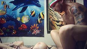 Behind the scenes, Candice Cumm feels the Italian pound machine