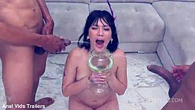 Yenifer chp's intense double penetration session turns wild with pissing and deep anal action