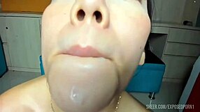 Have you seen this girl giving sloppy blowjobs and swallowing cum?