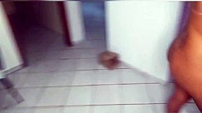 he rammed my tight ass on the stool in the living room at home with his big cock