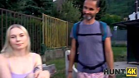 hunt4k guy accepts money and watches how his gf gets drilled by stranger