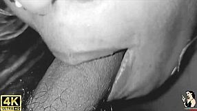 Blonde lover sucks cock and cums loudly