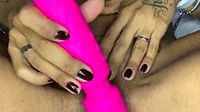 Morena Brasileira Fucks Big Curved Cock Hard