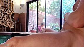 Stepson Takes Out Big Cock On Terrace, Excited By Me, Shows Erection To Neighbors, My Nipples Hard Without Bra