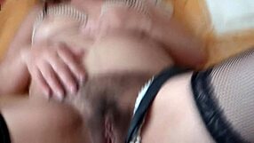 beautiful stepmother hints at her big hairy pussy post-cock encounter