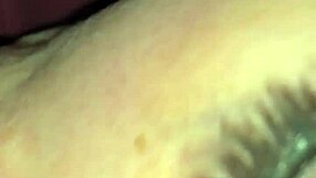 in this pov scene, the teen gives a sloppy blowjob closeup