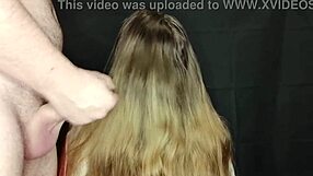 I came on my stepmom's long hair, and she didn't mind.