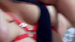 Threesome visit turns into creampie fun at husband's friend's house.