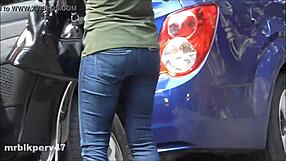 Nut Busting Candids - Grab Your Dick and Enjoy Hidden Ebony Anal.