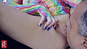 The big black cock fucks the ass of the blonde blue eyes slut.