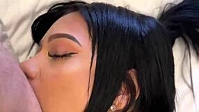 Backstage sex with hot busty latina lingerie model - vertical pov fuck!