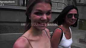 Imagine a day full of pissing adventures with amanda clarke and marina in public