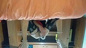 Latina Trans Sticks New Toy Deep In Her Ass