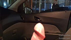 teen risks handjob for hot girl on public street