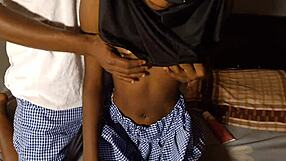 Hot college students exploring new experiences together