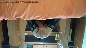 Latina Trans Sticks New Toy Deep In Her Ass