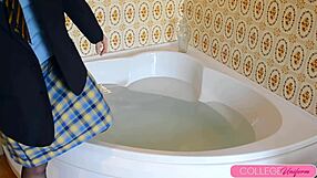 Sophia smith jumps in bathtub fully dressed