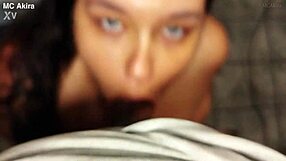 mc akira offers juicy ass for creampie then sucks it clean