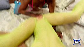 Miles long receives a double blowjob, what a thrill