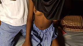 Hot college students exploring new experiences together