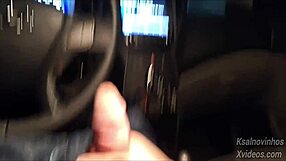 teen risks handjob for hot girl on public street