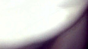 in the wood only with g-string and fishnet stockings.