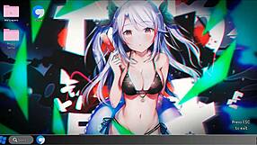 Roxanne Boldly Exhibits Herself in the Public Game Setting.