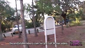 Watch This Nervous Hottie Flash Riskily!