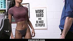 Teen knows how to avoid shoplifting punishment - pervcop