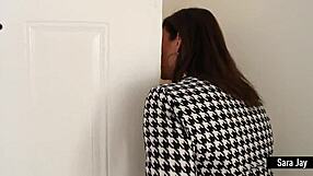 Does the BBC bull fuck cheating Sara Jay every time hubby isn't home?