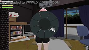 Roxanne Boldly Exhibits Herself in the Public Game Setting.