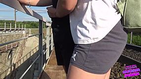 Outdoor amateur doggystyle fuck part 2