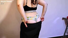 Cute tubby babe spreads her nasty asshole for you